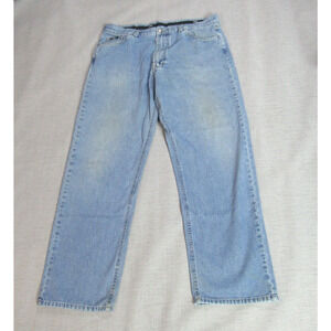 Vintage Boss Hugo Boss Jeans Mens Size 40x34 Blue Alabama Straight Grunge 80s